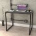 Mesa Para Escritório Home Office Estilo Industrial Form C01 90 cm Preto Onix - Lyam Decor