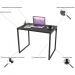 Mesa Para Escritório Home Office Estilo Industrial Form C01 90 cm Preto Onix - Lyam Decor