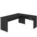 Mesa Para Escritório Home Office em L Diretor W30 C01 180x160cm Preto Onix - Lyam Decor