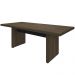 Mesa Para Escritório Reunião E Home Office Atria Executiva 204x90cm A02 Charuto Preto - Lyam Decor