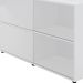 Mesa Para Escritório com Porta de Correr Escrivaninha Home Office Mingle A02 Branco - Lyam Decor