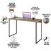 Mesa Para Escritório e Home Office Industrial Aspen 120 cm C01 Carvalho - Lyam Decor