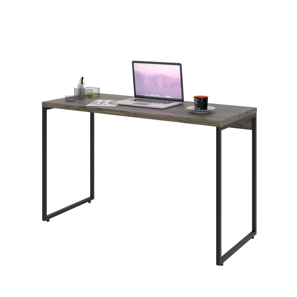 Mesa Para Escritório e Home Office Industrial Aspen 120 cm C01 Carvalho Dark - Lyam Decor