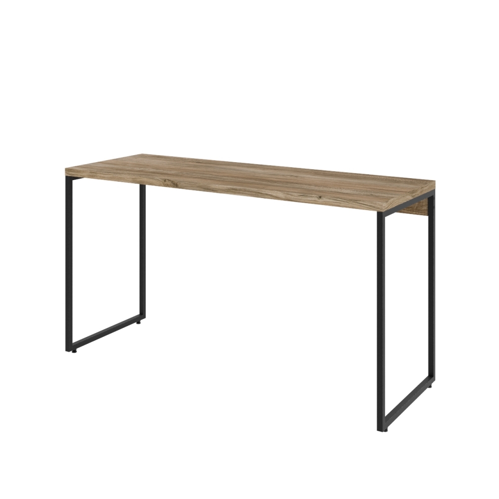 Mesa Para Escritório e Home Office Industrial Aspen 135 cm C01 Carvalho - Lyam Decor