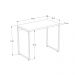 Mesa Para Escritório e Home Office Industrial Aspen 90 cm C01 Nogal - Lyam Decor