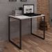 Mesa Para Escritório e Home Office Industrial Soft 90 cm F01 Branco Fosco - Lyam Decor