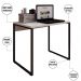 Mesa Para Escritório e Home Office Industrial Soft 90 cm F01 Branco Fosco - Lyam Decor