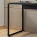 Mesa Para Escritório e Home Office Industrial Soft F01 Preto Fosco - Lyam Decor
