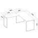 Mesa Para Escritório e Home Office Industrial em L Soft 150 cm F01 Preto Fosco - Lyam Decor