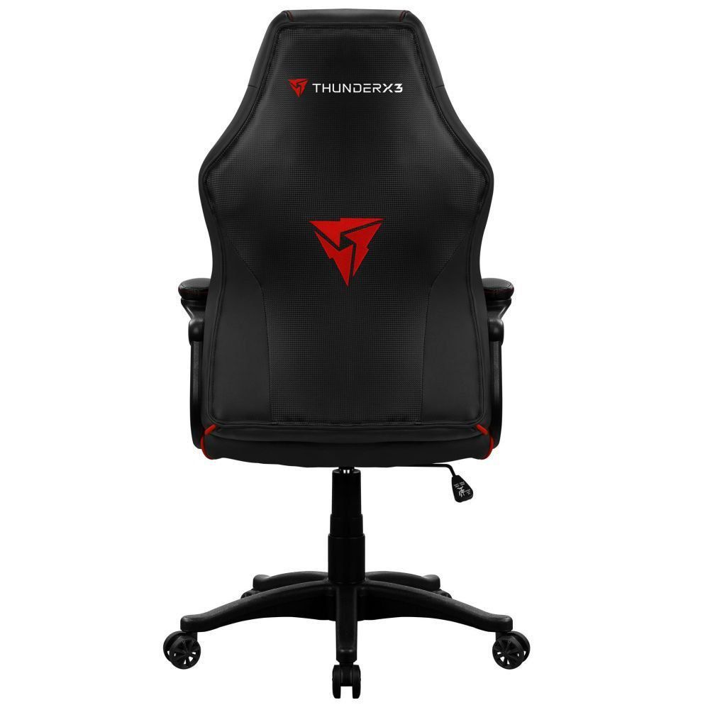 Mesa Para PC Gamer Dark BMG-03 com Cadeira Gamer EC1 ThunderX3 Preto Vermelho - Lyam Decor