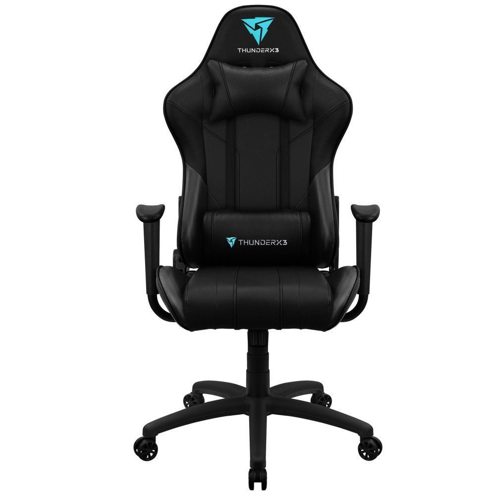 Mesa Para PC Gamer Dark BMG-03 com Cadeira Gamer EC3 ThunderX3 Preto - Lyam Decor