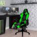 Mesa Para PC Gamer Dark BMG-03 com Cadeira Gamer TGC12 ThunderX3 Preto Verde - Lyam Decor