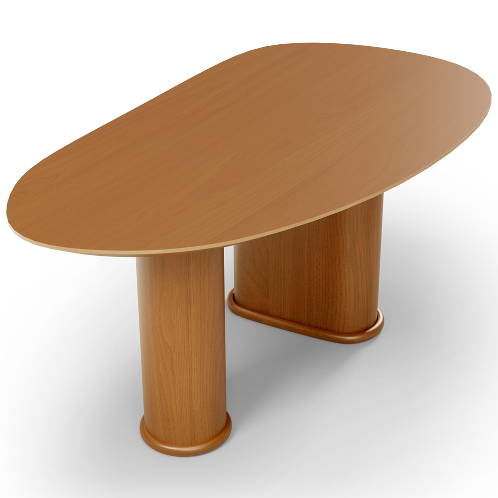 Mesa Para Sala de Jantar Ourense com 06 Cadeiras Sala de Jantar Dara L02 Couríssimo Canela - Lyam Decor