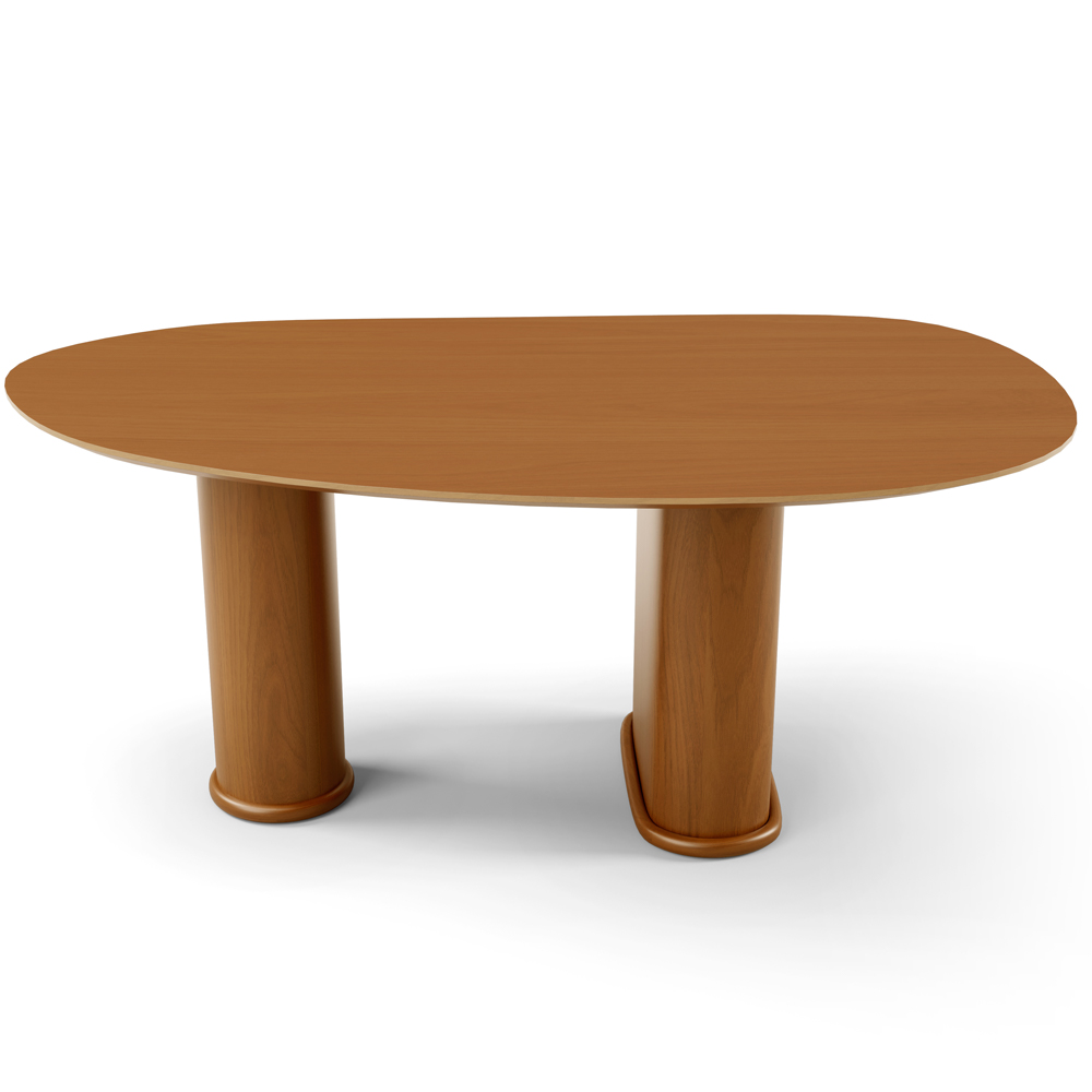 Mesa Para Sala de Jantar Ourense com 06 Cadeiras Sala de Jantar Dara L02 Couríssimo Whisky - Lyam Decor