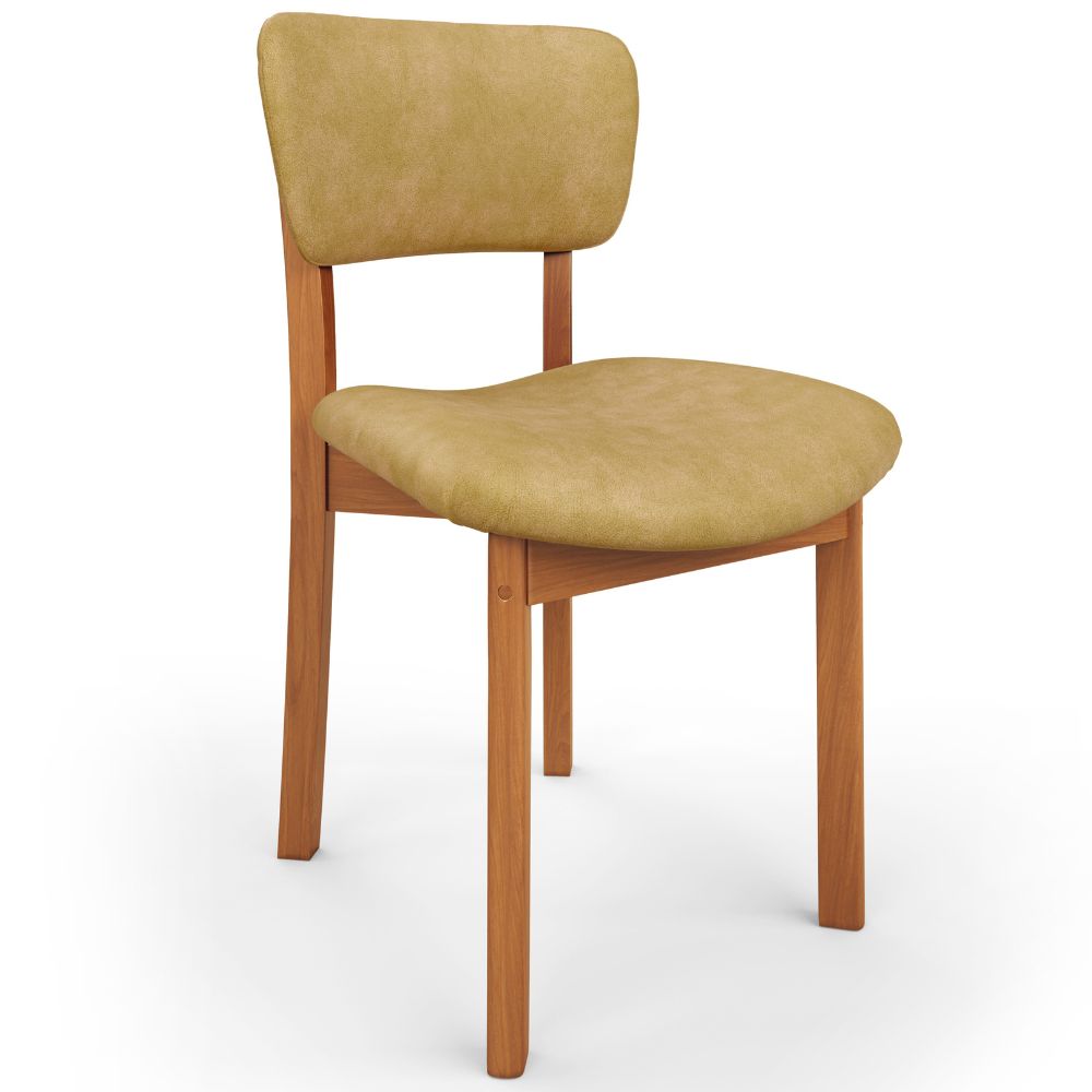 Mesa Para Sala de Jantar Valência com 06 Cadeiras Sala de Jantar Dara L02 Couríssimo Fendi - Lyam Decor