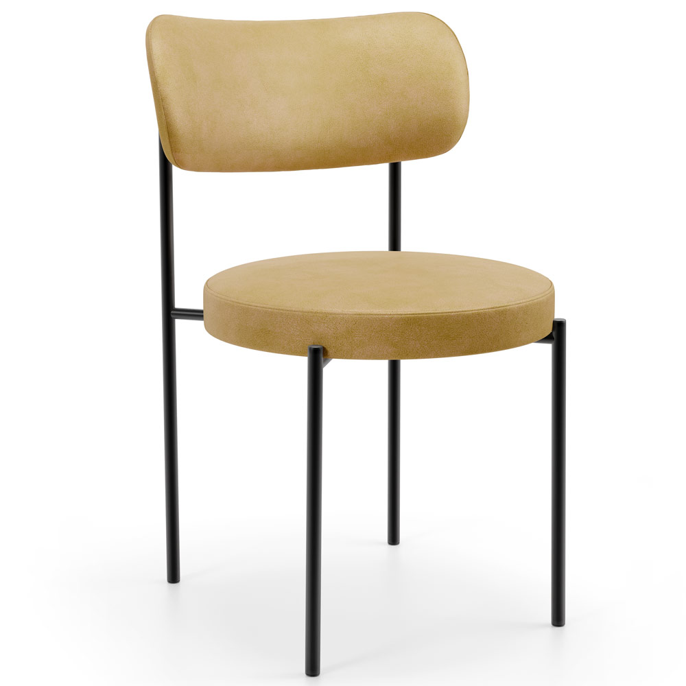 Mesa Para Sala de Jantar Valência com 06 Cadeiras Sala de Jantar Louise L02 Couríssimo Fendi - Lyam Decor