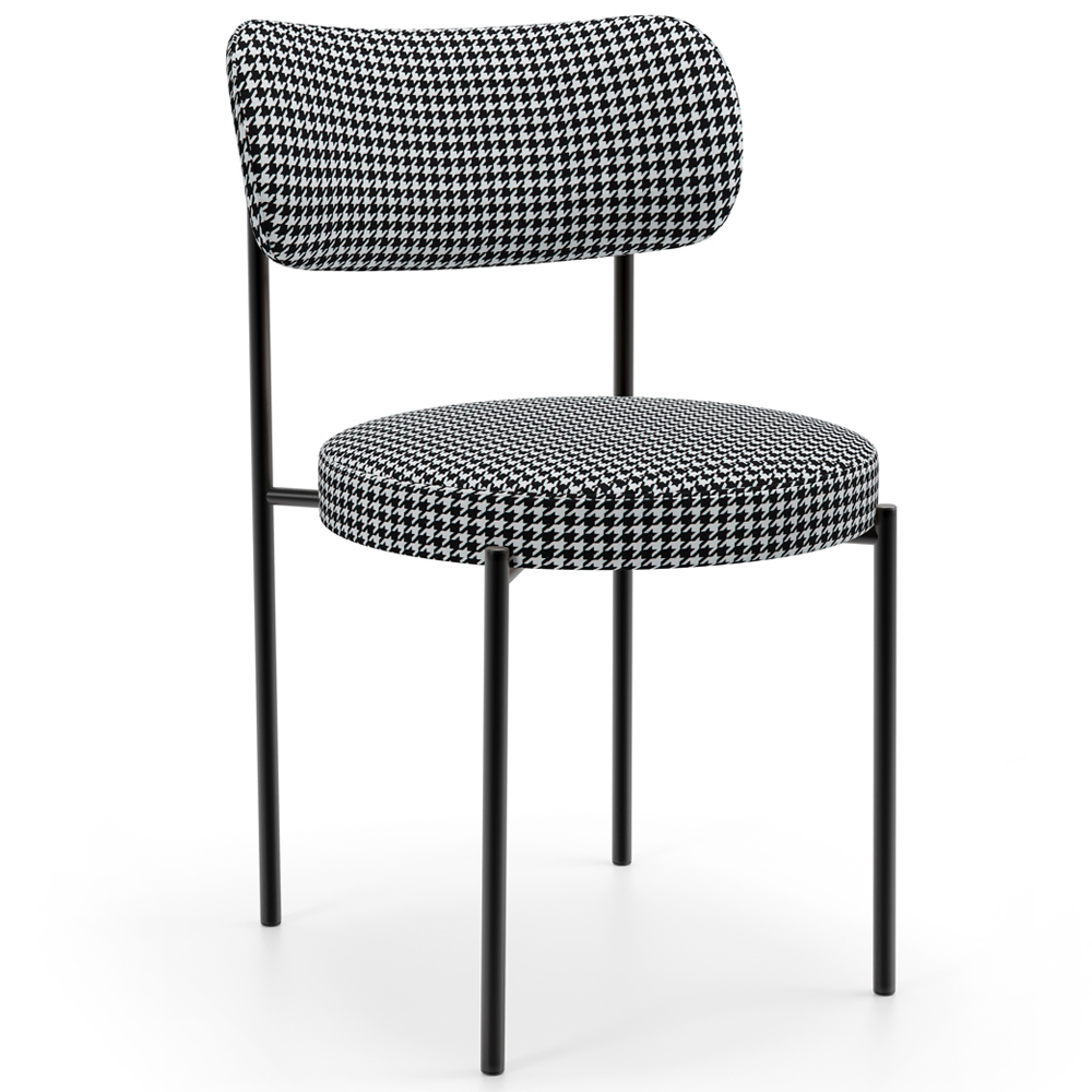 Mesa Para Sala de Jantar Valência com 06 Cadeiras Sala de Jantar Louise L02 Pied Poule - Lyam Decor