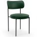 Mesa Valência com 06 Cadeiras Para Sala de Jantar Louise L02 Couríssimo Verde - Lyam Decor