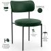 Mesa Valência com 06 Cadeiras Para Sala de Jantar Louise L02 Couríssimo Verde - Lyam Decor