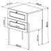 Mesa de Cabeceira 02 Gavetas com Telinha Industrial Indy A03 Hanover Dourado - Lyam Decor