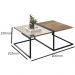 Mesa de Centro Decorativa Espelhada Industrial D01 Design Demolição - Lyam Decor