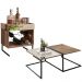 Mesa de Centro Decorativa Espelhada com Adega Industrial D01 Design Demolição - Lyam Decor