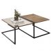 Mesa de Centro Decorativa Espelhada com Adega Industrial D01 Design Demolição - Lyam Decor