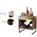 Mesa de Centro Decorativa Espelhada com Adega Industrial D01 Design Demolição - Lyam Decor