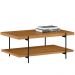 Mesa de Centro Decorativo Para Sala de Estar Industrial Moric L05 Nature Preto - Lyam Decor