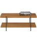 Mesa de Centro Decorativo Para Sala de Estar Industrial Moric L05 Nature Preto - Lyam Decor
