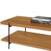 Mesa de Centro Decorativo Para Sala de Estar Industrial Moric L05 Nature Preto - Lyam Decor
