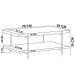Mesa de Centro Decorativo Para Sala de Estar Industrial Moric L05 Off White Dourado - Lyam Decor