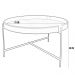 Mesa de Centro Decorativo Sala de Estar 70 cm Industrial Sintético Preto P06 Aura - Lyam