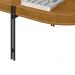 Mesa de Centro Decorativo Sala de Estar Industrial Caramelo Nord L05 Nature Preto - Lyam Decor