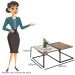 Mesa de Centro Espelhada com Prateleira Multiuso Industrial D01 Design Demolição - Lyam Decor