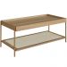Mesa de Centro Para Sala de Estar Industrial Indy A03 Hanover Dourado - Lyam Decor