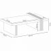 Mesa de Centro Para Sala de Estar Lord B01 Cinamomo Off White - Lyam Decor