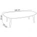 Mesa de Centro Para Sala de Estar Orgânica 90cm Cindy D03 Off White Freijó - Lyam Decor