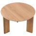 Mesa de Centro Para Sala de Estar Pés Madeira Alta Bulat A03 Hanover Roble - Lyam Decor