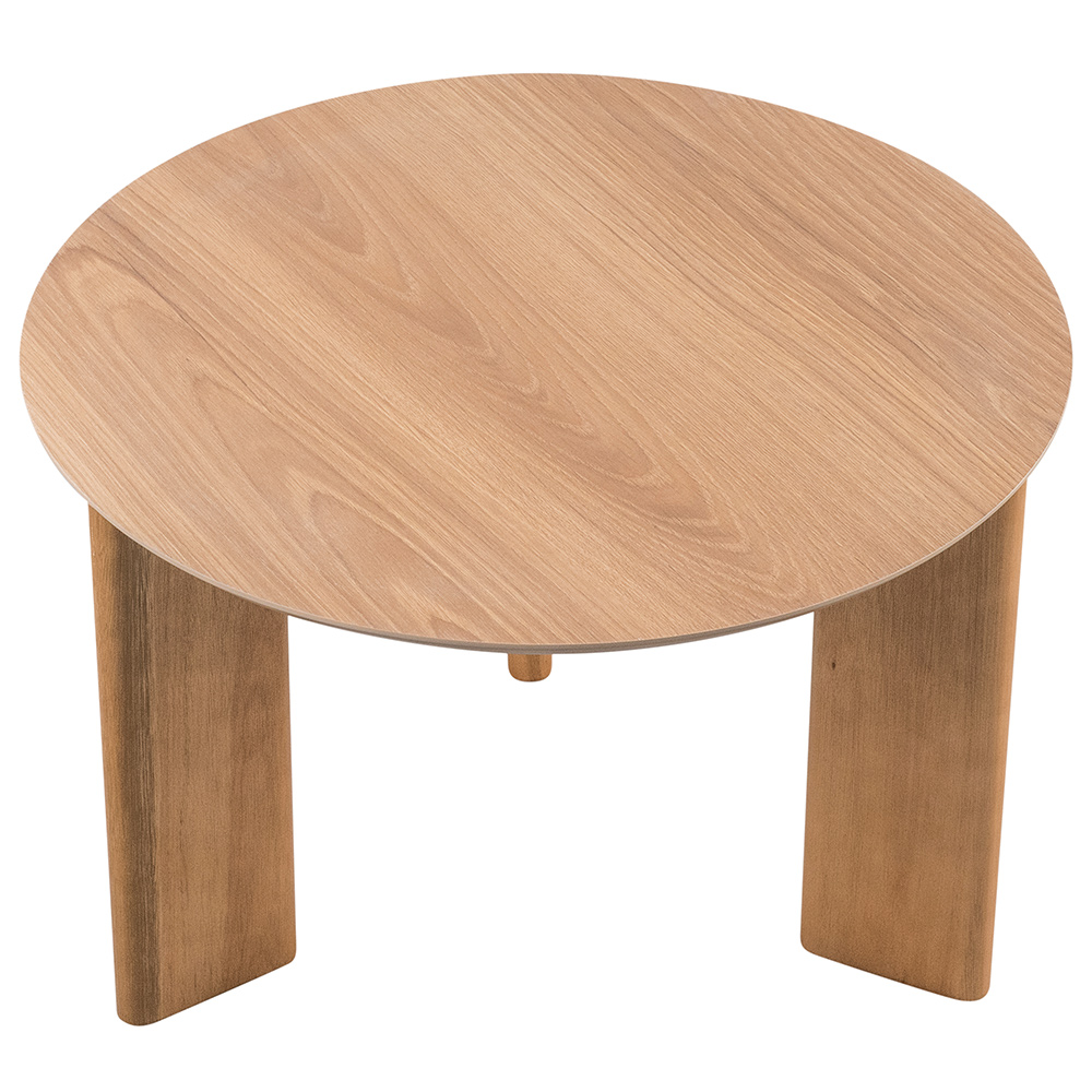 Mesa de Centro Para Sala de Estar Pés Madeira Alta Bulat A03 Hanover Roble - Lyam Decor
