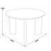 Mesa de Centro Para Sala de Estar Pés Madeira Alta Bulat A03 Nero Preto - Lyam Decor