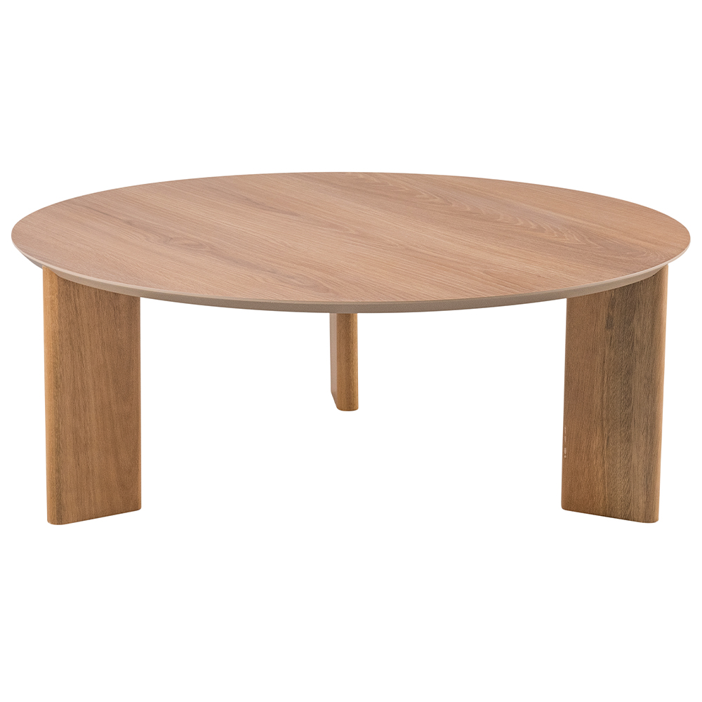 Mesa de Centro Para Sala de Estar Pés Madeira Baixa Bulat A03 Hanover Roble - Lyam Decor