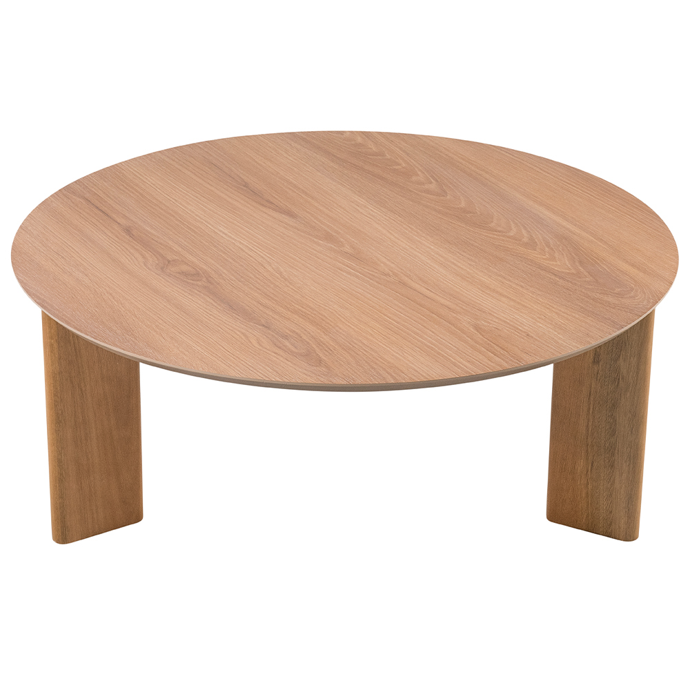 Mesa de Centro Para Sala de Estar Pés Madeira Baixa Bulat A03 Hanover Roble - Lyam Decor