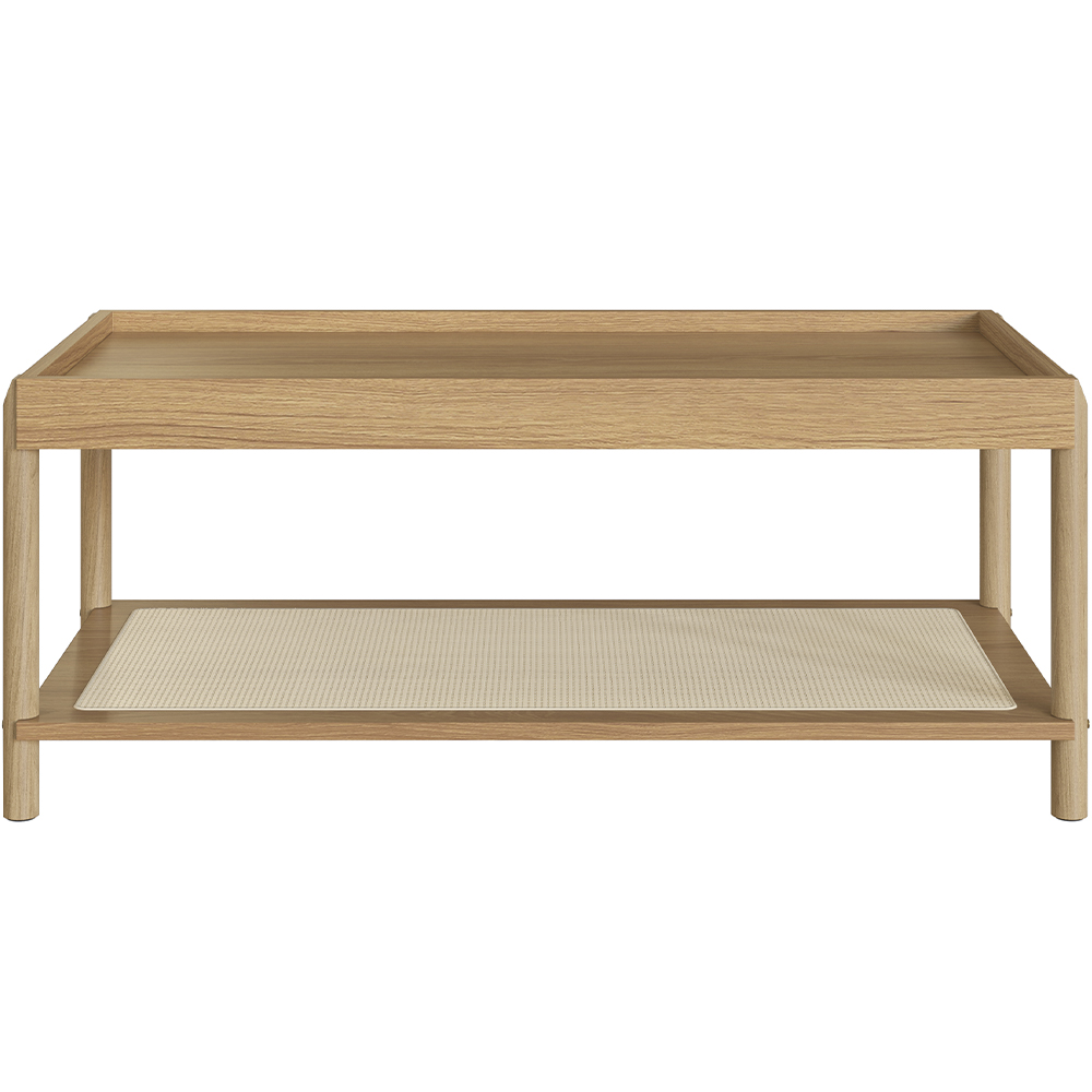 Mesa de Centro Para Sala de Estar Pés Madeira Moss A03 Hanover Roble - Lyam Decor