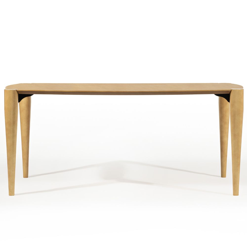 Mesa de Jantar 6 Lugares Alasca 180x100 cm Madeira Maciça M04 Mel - Lyam Decor