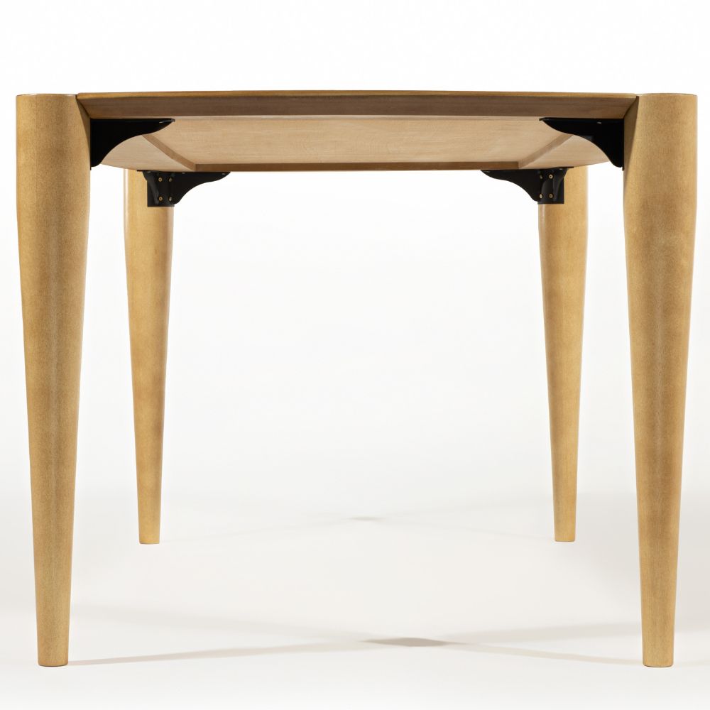 Mesa de Jantar 6 Lugares Alasca 180x100 cm Madeira Maciça M04 Mel - Lyam Decor