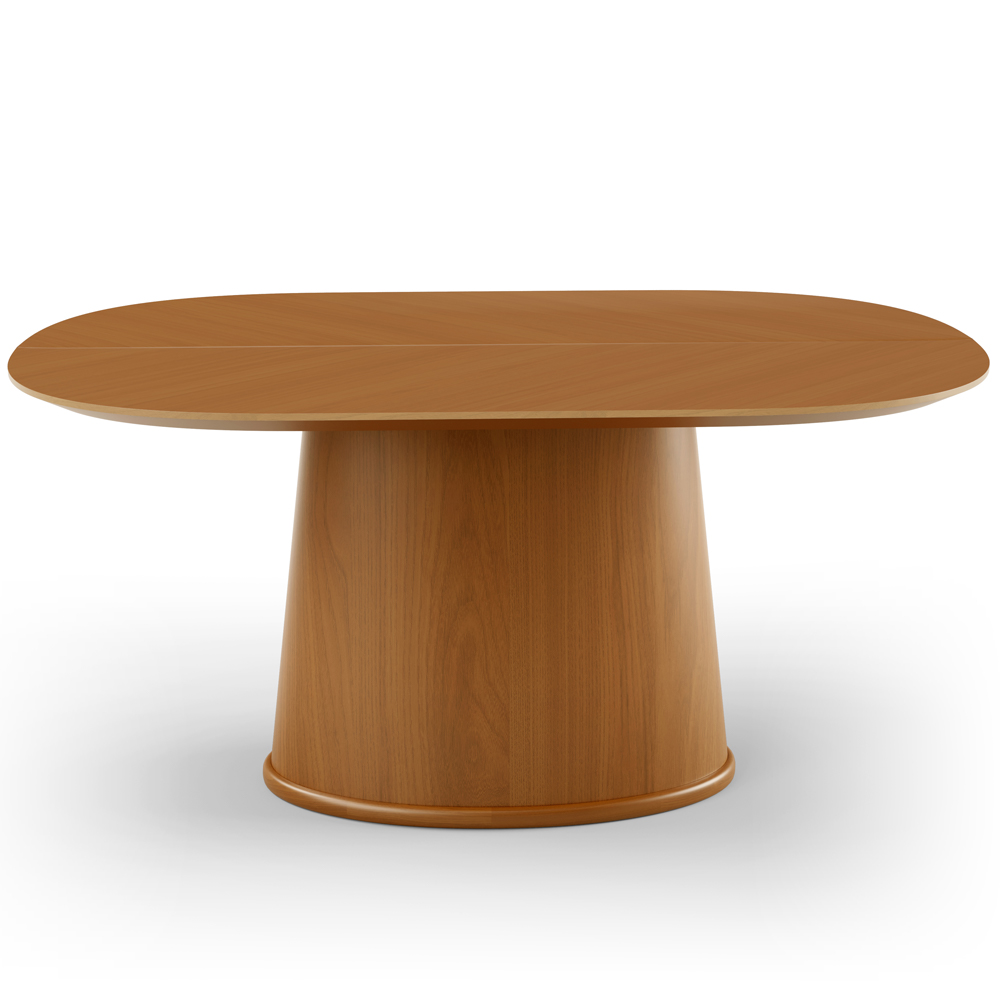 Mesa de Jantar 6 Lugares Orgânica Valência 160x100 cm M04 Castanho - Lyam Decor