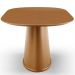 Mesa de Jantar 6 Lugares Orgânica Valência 160x100 cm M04 Castanho - Lyam Decor
