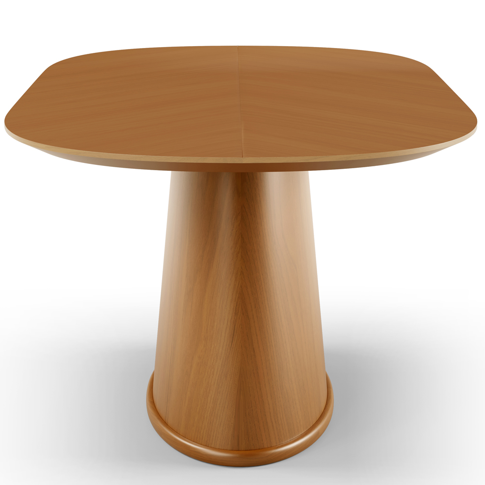 Mesa de Jantar 6 Lugares Orgânica Valência 160x100 cm M04 Castanho - Lyam Decor