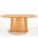 Mesa de Jantar 6 Lugares Orgânica Valência 180x100 cm M04 Mel - Lyam Decor